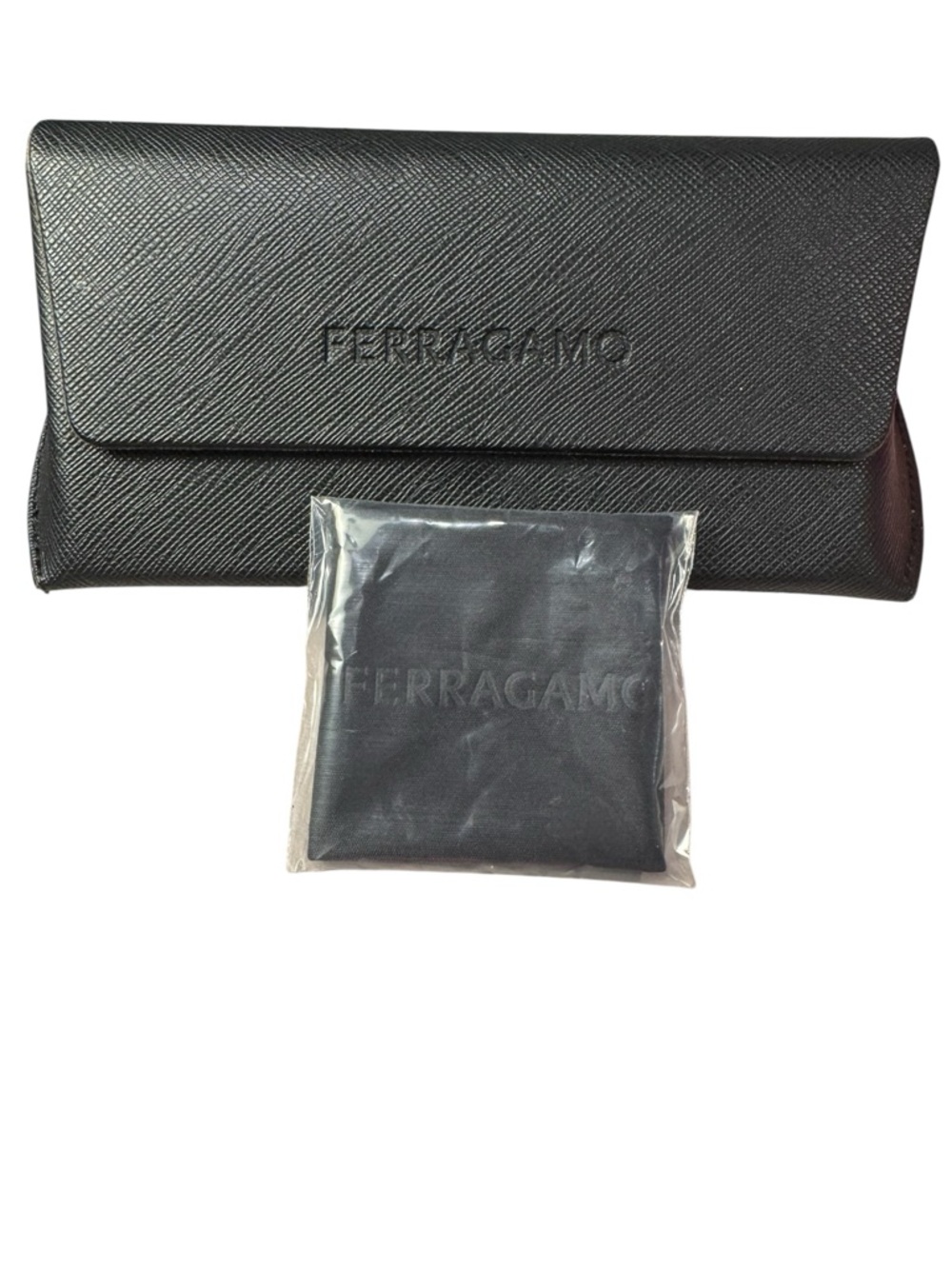 Salvatore Ferragamo SF2013S Black Gold Square Brown Lens 52 mm Sunglasses NIB - Picture 11 of 15